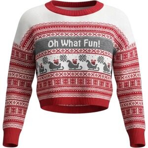 Kaisley Fair Isle Let It Snow Christmas Sweater S Wool Blend Ugly Party‎